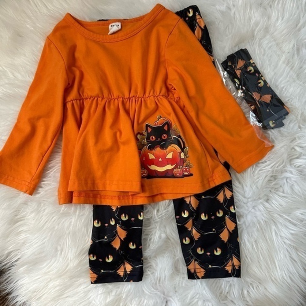 Babygirl Halloween matching set